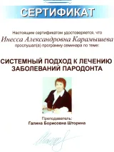 Сертификат 2 — Карамышева И.А.